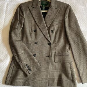 Lauren Ralph Lauren wool double breasted blazer